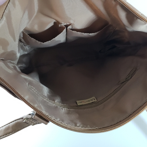 Multi Sac Beige Multi Pocket Functional Faux Leather Shoulder Bag - Picture 8 of 15